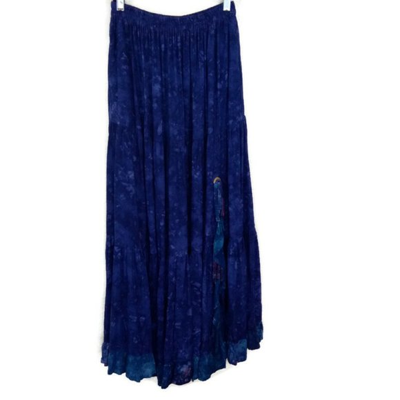 Nativewear Designs Dresses & Skirts - Nativewear Designs Boho Floral Tiered Maxi Skirt